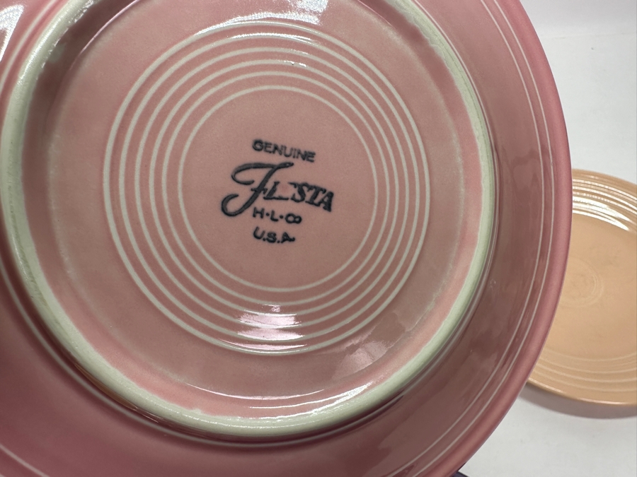 Fiesta Fiestaware - Large Set Of Colorful Cups & Saucers, Bowls, Plates And Salt & Pepper Shakers 42 Pieces [Photo 24]