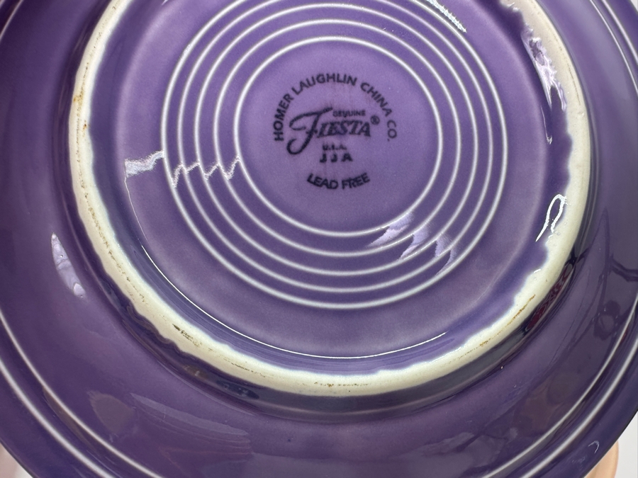 Fiesta Fiestaware - Large Set Of Colorful Cups & Saucers, Bowls, Plates And Salt & Pepper Shakers 42 Pieces [Photo 19]