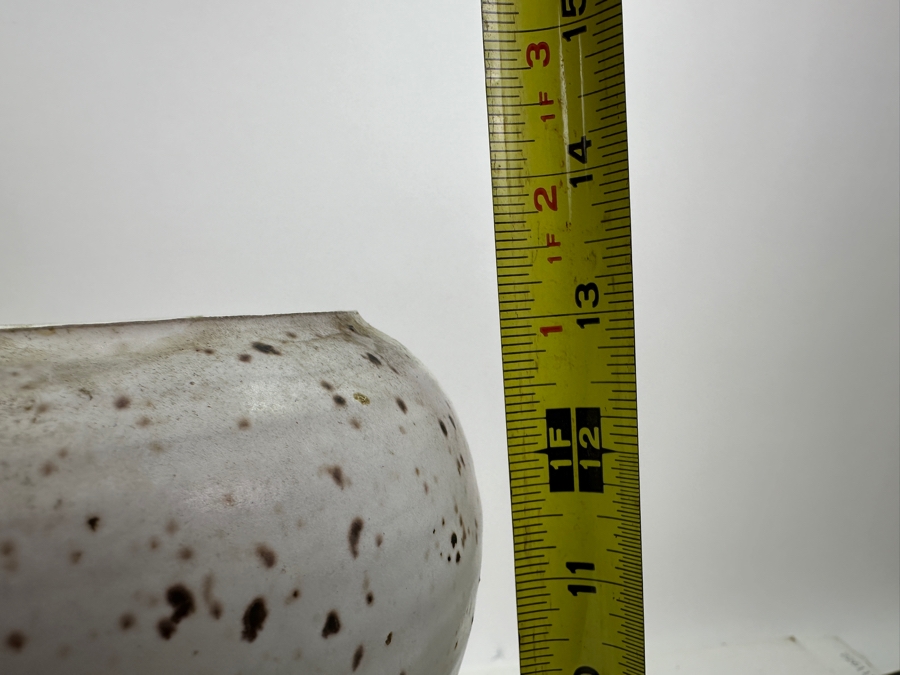 Vintage Mid-Century Signed Japanese Ceramic Glazed Vase 13.5'H [Photo 8]