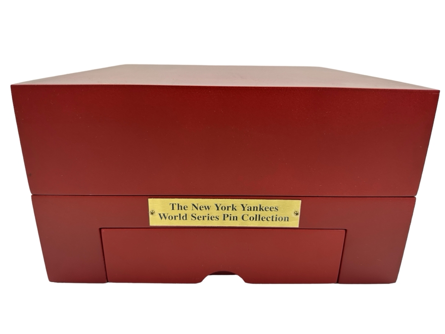 Pin Collection Box - The New York Yankees World Series Pin Collection (Empty - No Pins) 10'W X 10'D X 5.5'H [Photo 1]