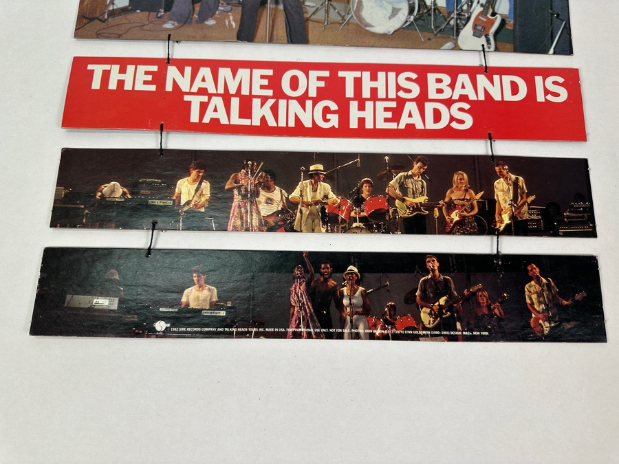 JUST ADDED - Rare Vintage 1982 Talking Heads The Name Of The Band Is Talking Heads Record Store Promotional Mobile Double-Sided 16 X 24 Estimate $400 [Photo 3]