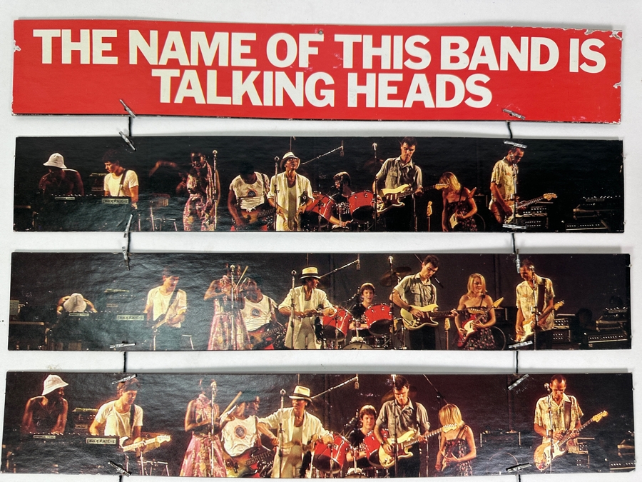 JUST ADDED - Rare Vintage 1982 Talking Heads The Name Of The Band Is Talking Heads Record Store Promotional Mobile Double-Sided 16 X 24 Estimate $400 [Photo 10]