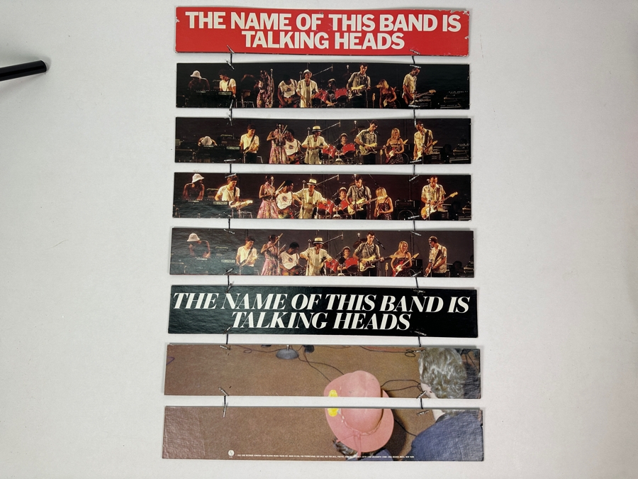JUST ADDED - Rare Vintage 1982 Talking Heads The Name Of The Band Is Talking Heads Record Store Promotional Mobile Double-Sided 16 X 24 Estimate $400 [Photo 2]