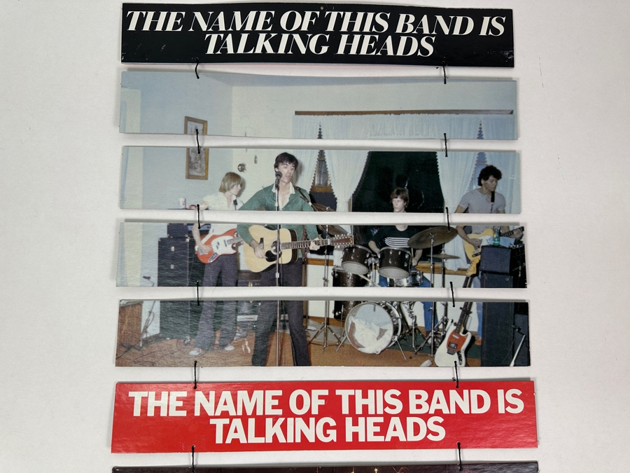 JUST ADDED - Rare Vintage 1982 Talking Heads The Name Of The Band Is Talking Heads Record Store Promotional Mobile Double-Sided 16 X 24 Estimate $400 [Photo 7]