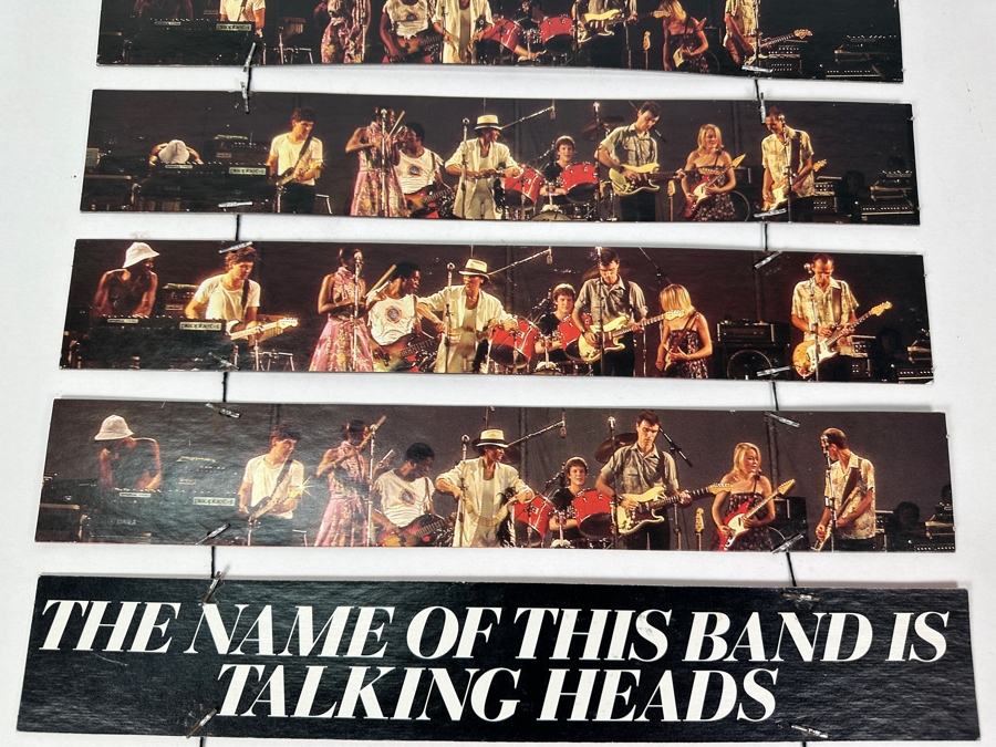 JUST ADDED - Rare Vintage 1982 Talking Heads The Name Of The Band Is Talking Heads Record Store Promotional Mobile Double-Sided 16 X 24 Estimate $400 [Photo 11]
