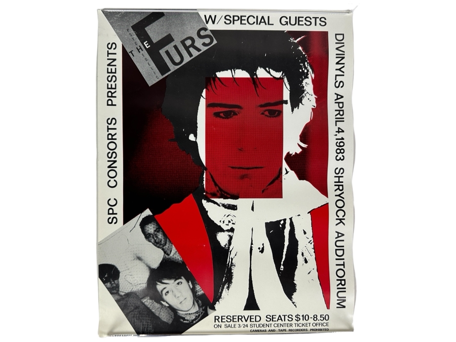JUST ADDED - The Psychedelic Furs April 4, 1983 Shryock Auditorium Concert Poster 11 X 14