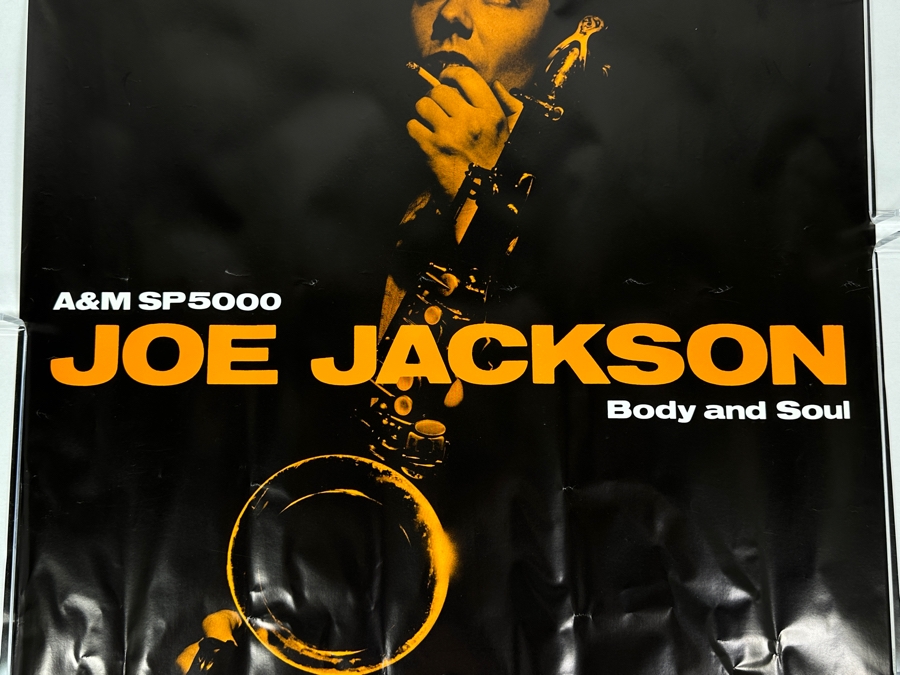 JUST ADDED - Vintage 1984 Joe Jackson's Body And Soul Poster 24 X 24 [Photo 4]