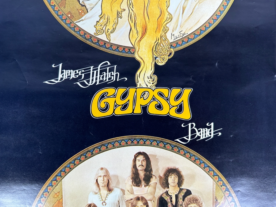 JUST ADDED - Vintage 1978 James Walsh Gypsy Band Poster 14 X 25.5 [Photo 4]