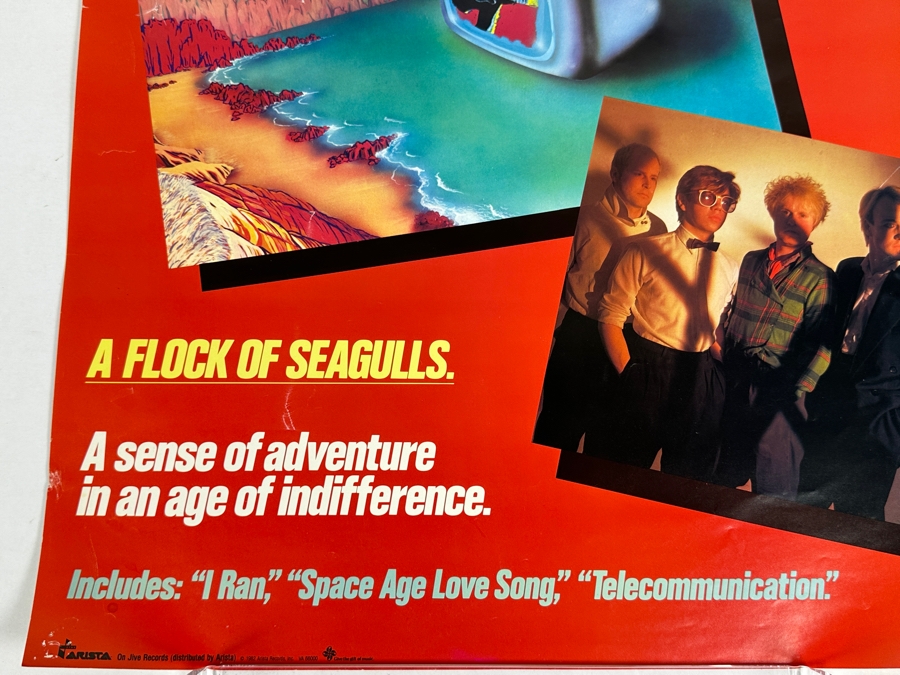 JUST ADDED - Vintage 1982 A Flock Of Seagulls Poster 17 X 22 [Photo 3]