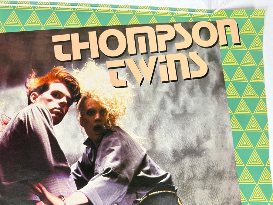 JUST ADDED - Vintage 1983 Thompson Twins Side Kicks Poster 17 X 22 [Photo 2]