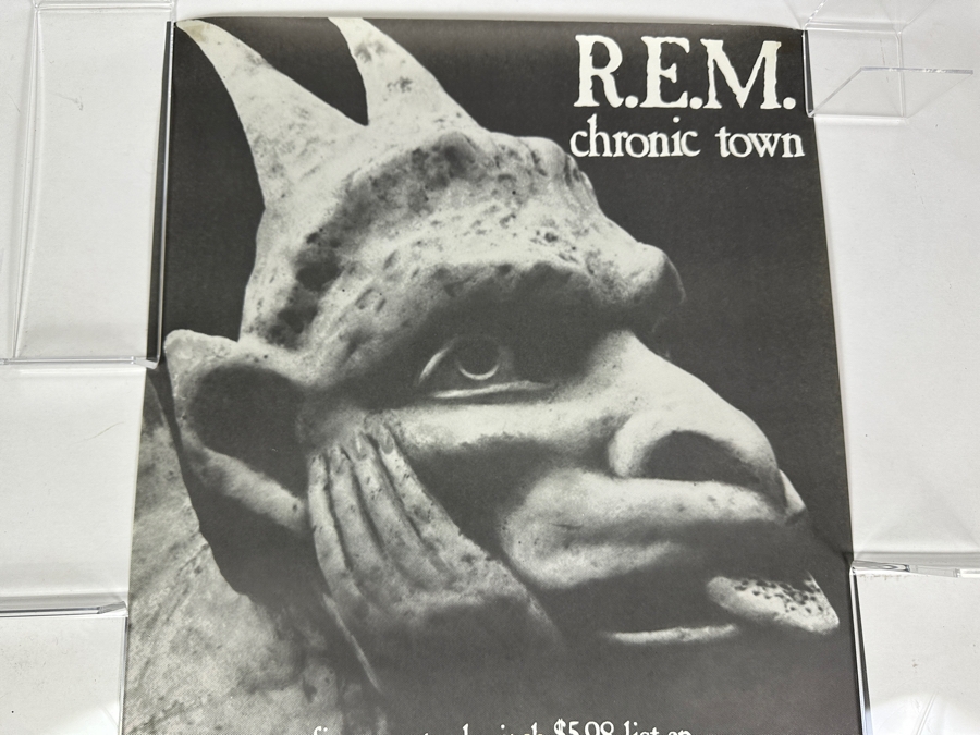 JUST ADDED - Vintage 1982 R.E.M. Chronic Town Poster 19.5 X 27 [Photo 3]