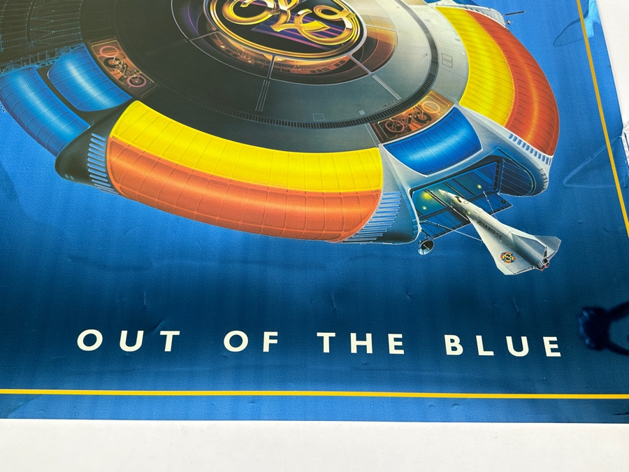 JUST ADDED - Vintage 1977 ELO Out Of The Blue Foil Poster 29.5 X 21 [Photo 4]
