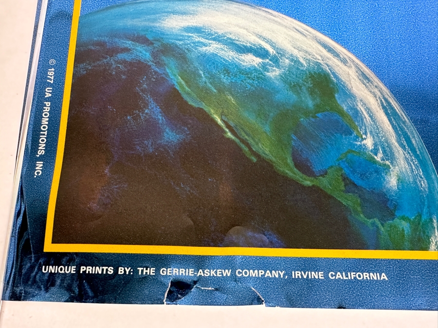 JUST ADDED - Vintage 1977 ELO Out Of The Blue Foil Poster 29.5 X 21 [Photo 5]