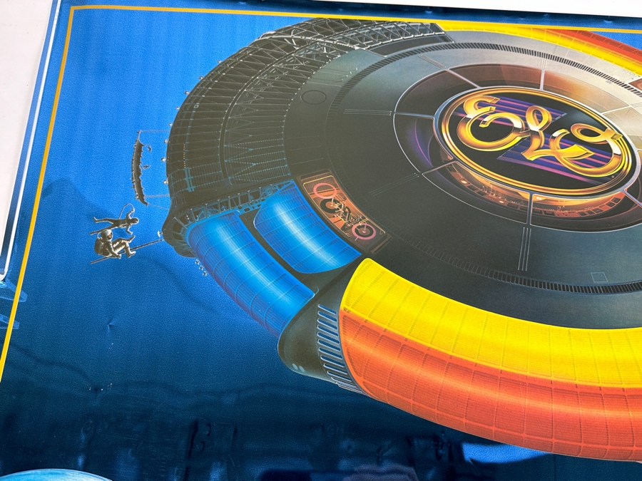 JUST ADDED - Vintage 1977 ELO Out Of The Blue Foil Poster 29.5 X 21 [Photo 2]