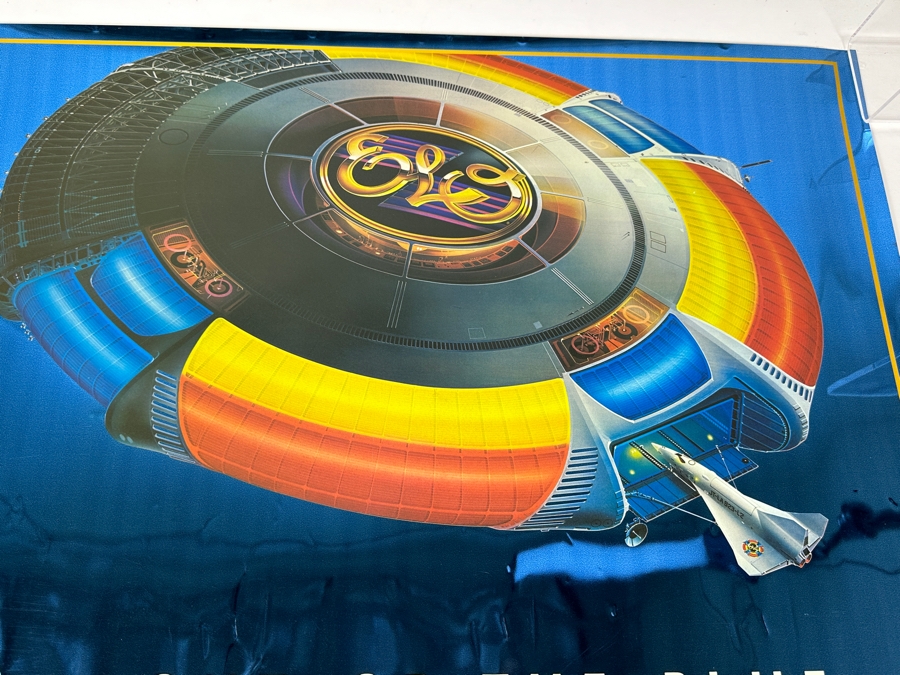 JUST ADDED - Vintage 1977 ELO Out Of The Blue Foil Poster 29.5 X 21 [Photo 3]