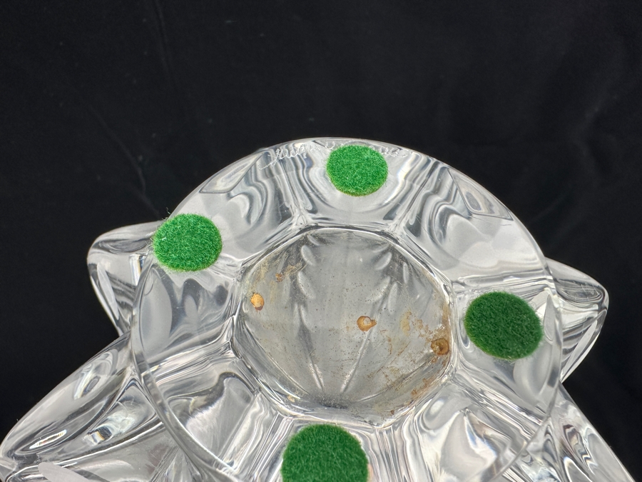 Stunning Lalique France Etched Crystal Vase 13.5H [Photo 6]