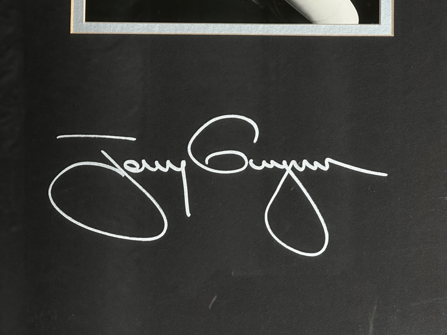 Tony Gwynn Hand Signed Limited Edition Upper Deck Photograph Numbered 6 Of 100 With COA 7.5 X 9 Framed 21 X 21 [Photo 3]
