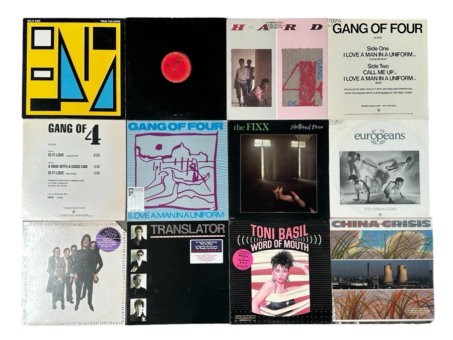 JUST ADDED - 12 Vintage Vinyl Records With Promo Copies - See Photos [Photo 1]