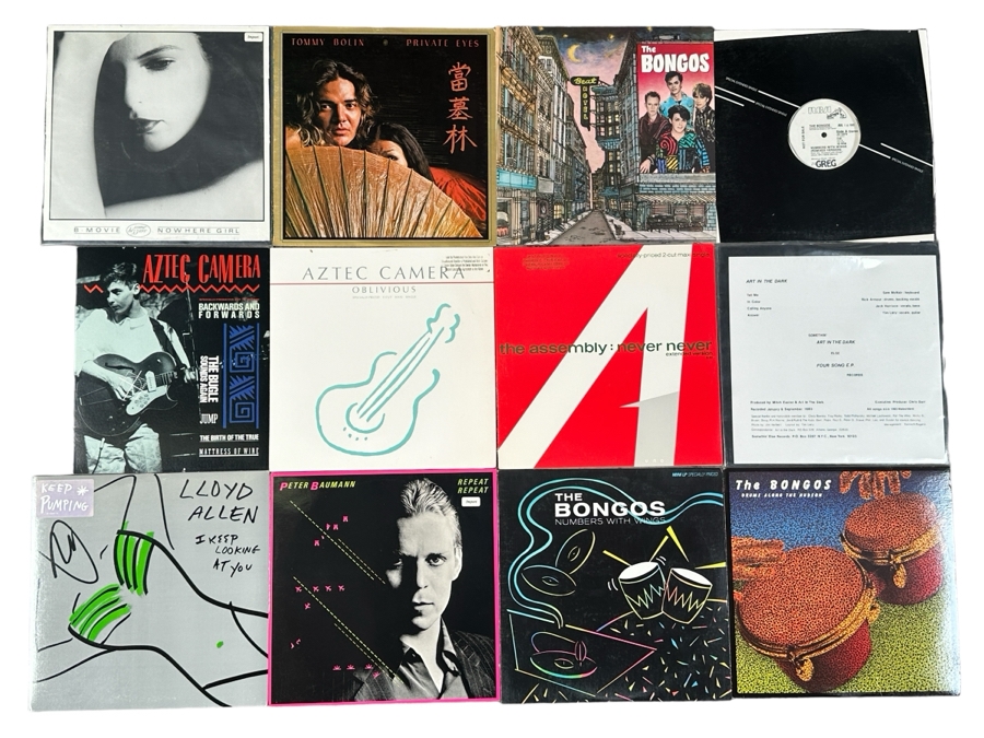 JUST ADDED - 12 Vintage Vinyl Records With Promo Copies - See Photos [Photo 1]