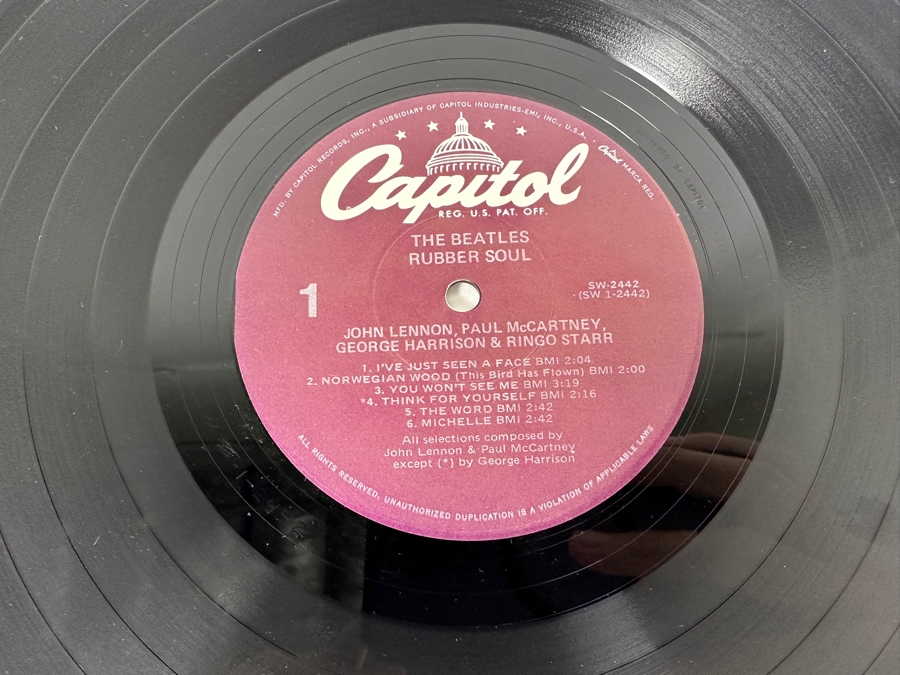 The Beatles - Rubber Soul Capitol Records SW-2442 Vinyl Record [Photo 5]