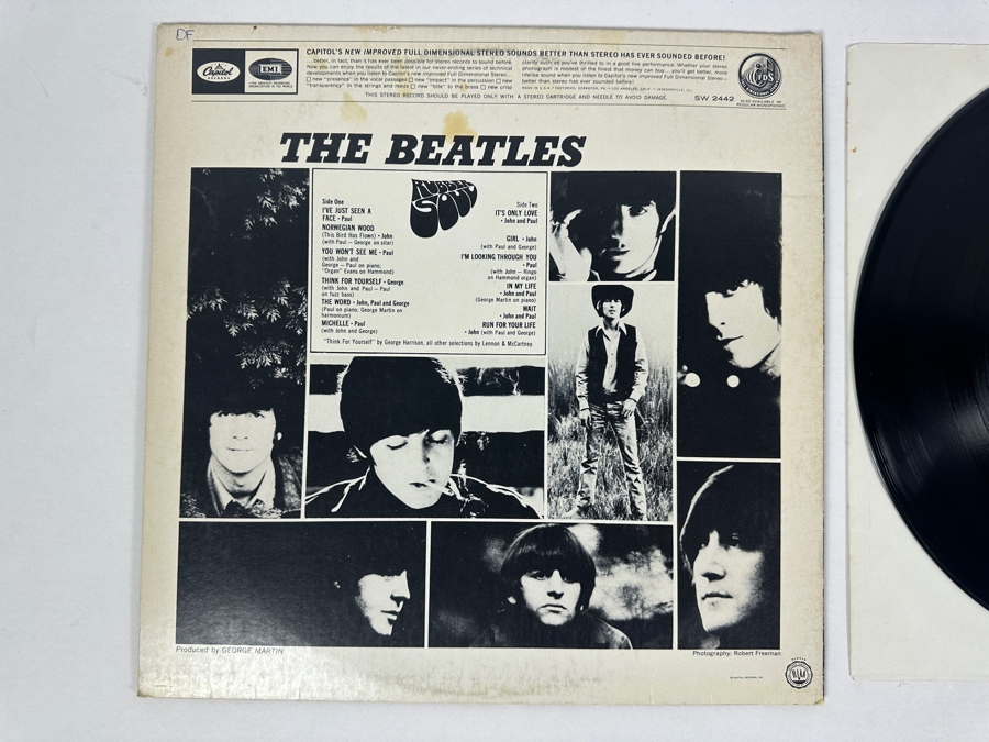 The Beatles - Rubber Soul Capitol Records SW-2442 Vinyl Record [Photo 3]