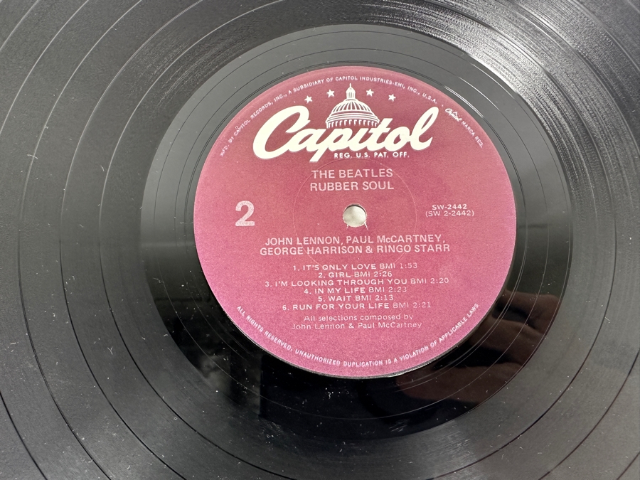 The Beatles - Rubber Soul Capitol Records SW-2442 Vinyl Record [Photo 7]
