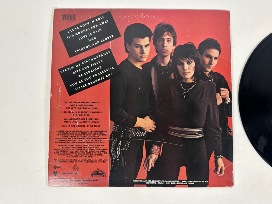 Joan Jett & The Blackhearts - I Love Rock 'N Roll Boardwalk Records NB1-33243 1981 Vinyl Record [Photo 3]