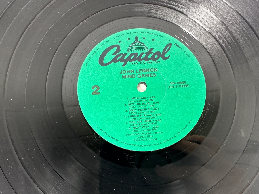 John Lennon - Mind Games Capital Records SN-16068 1973 Vinyl Record [Photo 8]