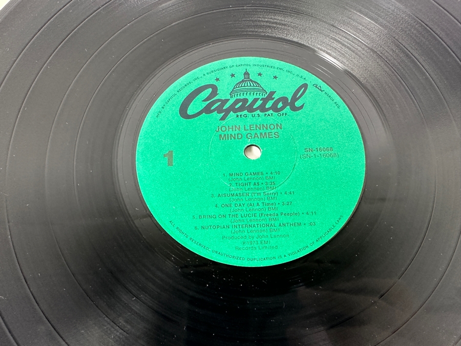 John Lennon - Mind Games Capital Records SN-16068 1973 Vinyl Record [Photo 6]