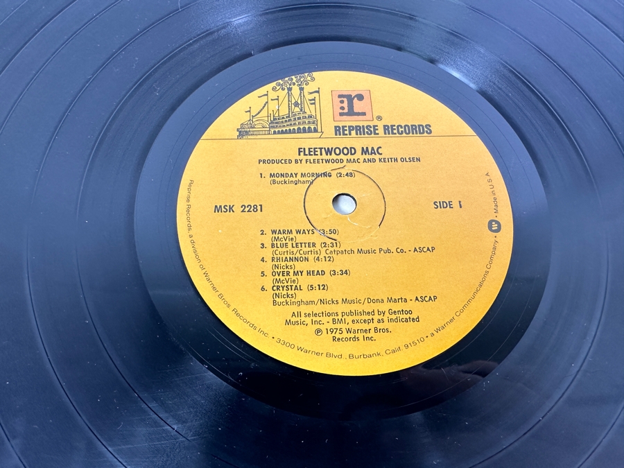 Fleetwood Mac - Fleetwood Mac Reprise Records MSK 2281 1975 Vinyl Record [Photo 5]