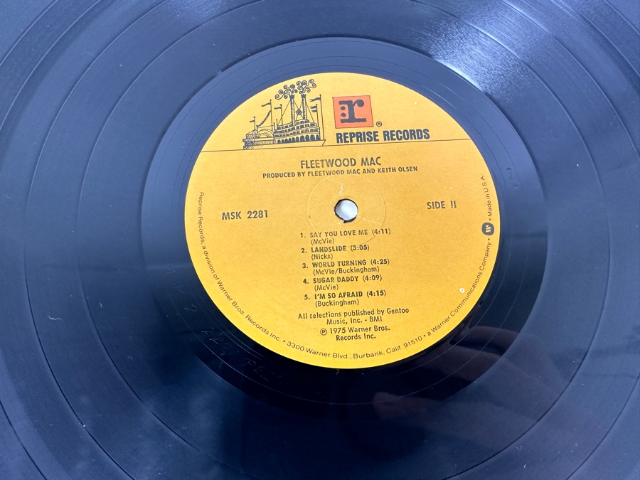 Fleetwood Mac - Fleetwood Mac Reprise Records MSK 2281 1975 Vinyl Record [Photo 7]