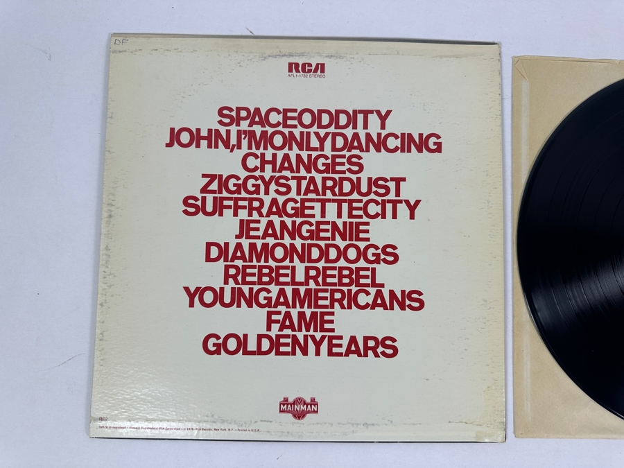David Bowie - ChangesOneBowie RCA Records AFL1-1732 1978 Vinyl Record [Photo 3]