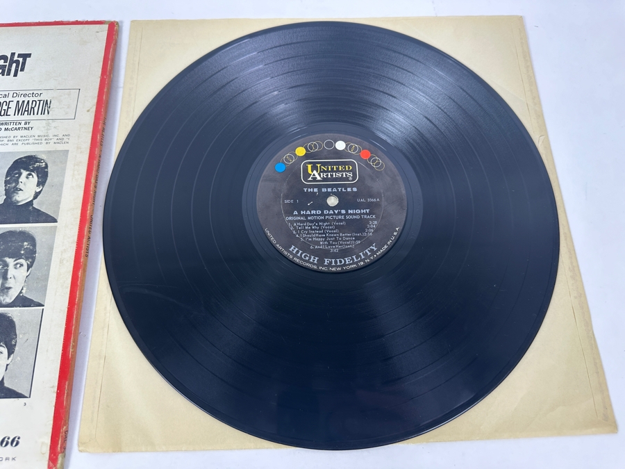 The Beatles - A Hard Day's Night United Artists Records UAL 3366 Vinyl Record [Photo 4]