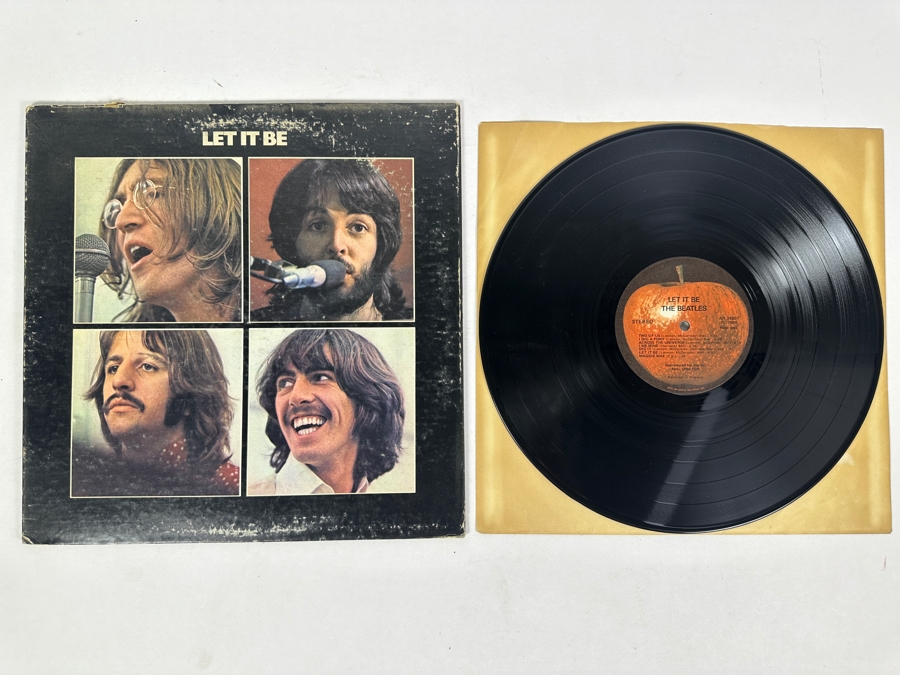 The Beatles - Let It Be Apple Records Red Apple AR 34001 Gatefold Vinyl Record UK (Phil Spector) [Photo 1]