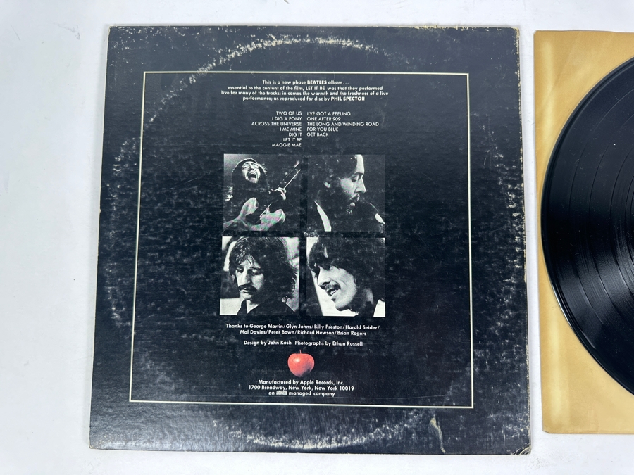 The Beatles - Let It Be Apple Records Red Apple AR 34001 Gatefold Vinyl Record UK (Phil Spector) [Photo 6]