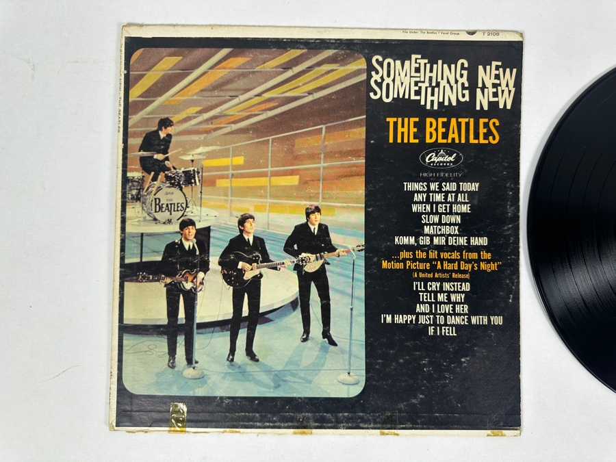 The Beatles - Something New Capitol Records T-2108 Vinyl Record [Photo 3]