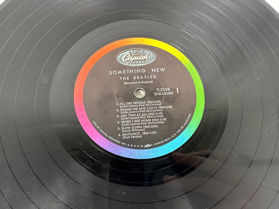 The Beatles - Something New Capitol Records T-2108 Vinyl Record [Photo 6]