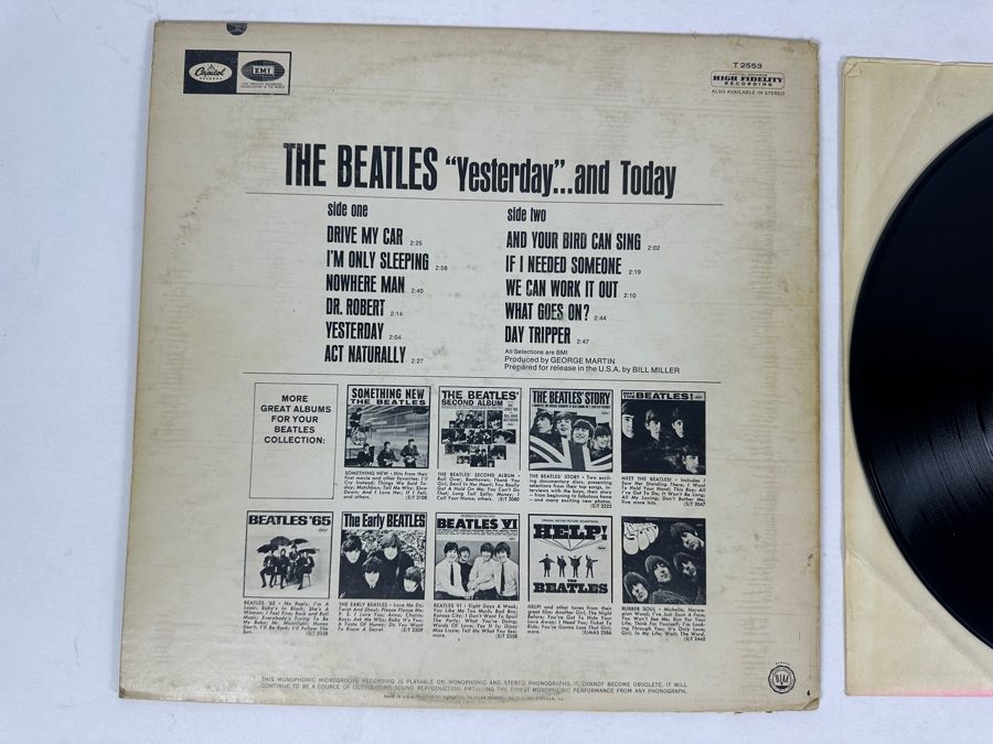 The Beatles - 'Yesterday'... And Today Capitol Records T-2553 Vinyl Record [Photo 3]