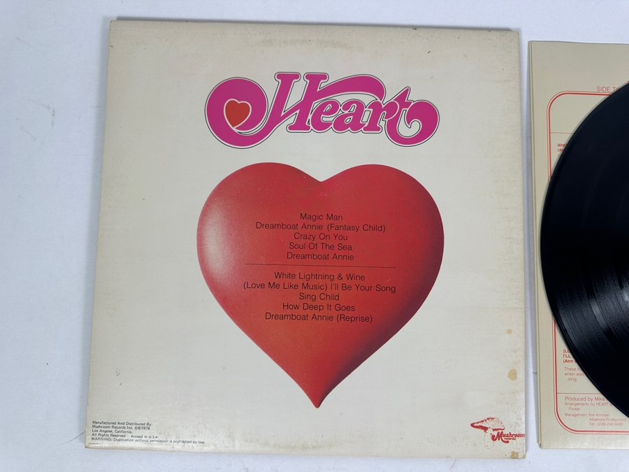 Heart - Dreamboat Annie Mushroom Records MRS-5005 1975 Gatefold Vinyl Record [Photo 6]