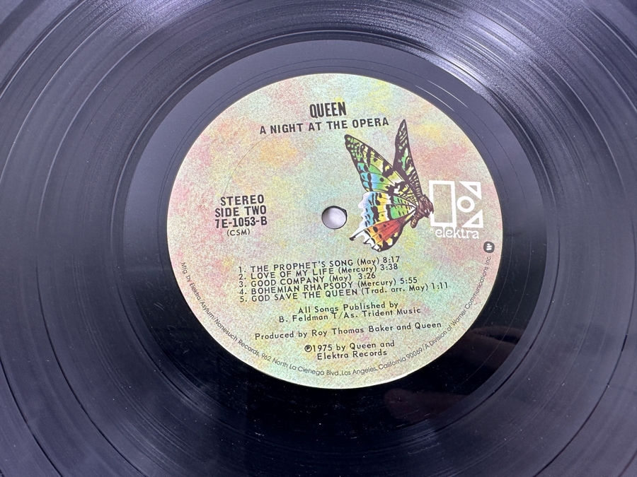 Queen - A Night At The Opera Elektra Records 7E-1053 1975 Vinyl Record [Photo 10]