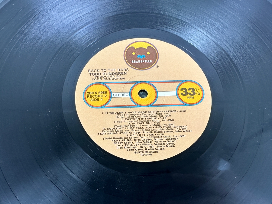 Todd Rundgren - Back To The Bars Bearsville Records 2BRX 6986 Gatefold 2 X Vinyl Record [Photo 10]