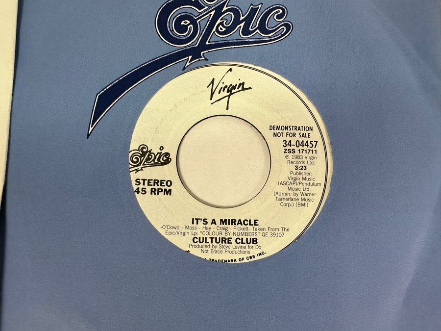 20 Early 1980s Era 45 RPM Vinyl Records Mainly Promo Copies (See Photos) [Photo 12]