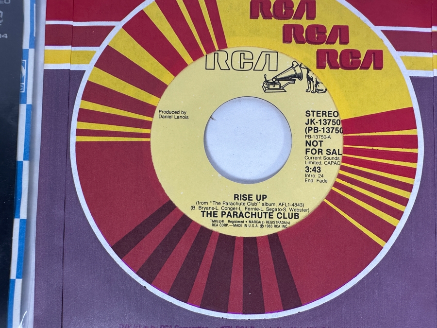 20 Early 1980s Era 45 RPM Vinyl Records Mainly Promo Copies (See Photos) [Photo 3]