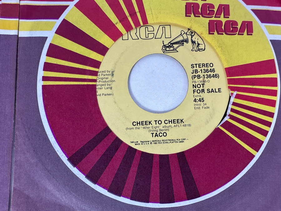 20 Early 1980s Era 45 RPM Vinyl Records Mainly Promo Copies (See Photos) [Photo 4]