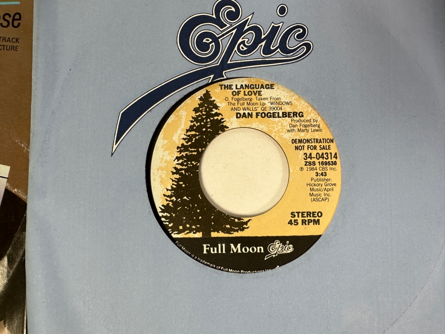 20 Early 1980s Era 45 RPM Vinyl Records Mainly Promo Copies (See Photos) [Photo 13]