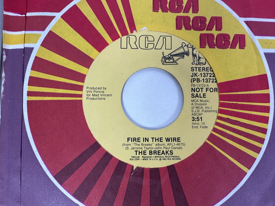 20 Early 1980s Era 45 RPM Vinyl Records Mainly Promo Copies (See Photos) [Photo 8]