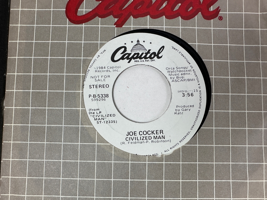 20 Early 1980s Era 45 RPM Vinyl Records Mainly Promo Copies (See Photos) [Photo 20]