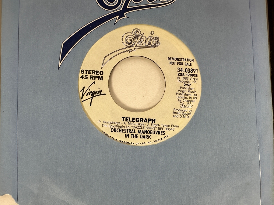 20 Early 1980s Era 45 RPM Vinyl Records Mainly Promo Copies (See Photos) [Photo 4]