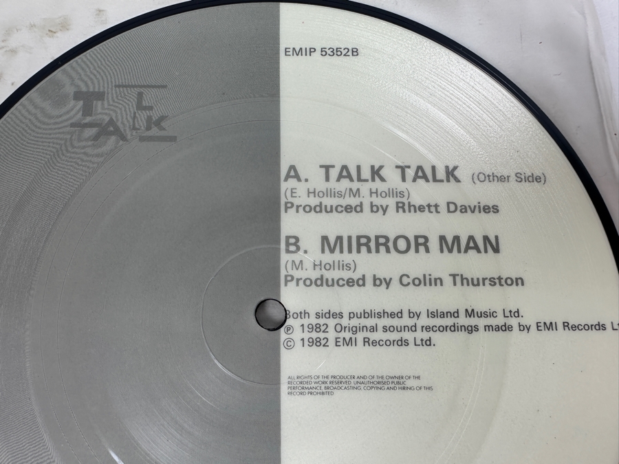 Talk Talk - Talk Talk EMI Records EMIP 5352 7' 45 RPM Single Picture Disc [Photo 3]