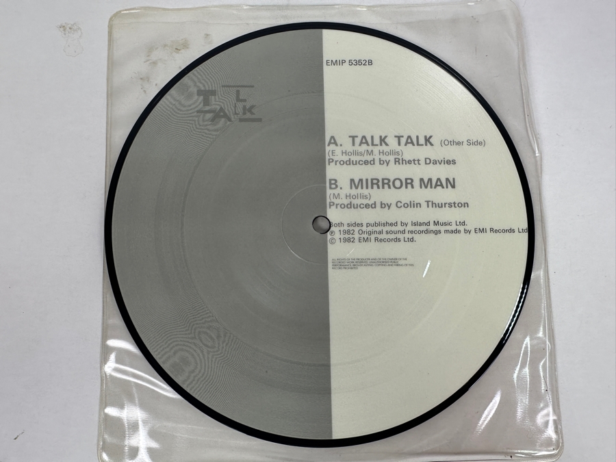 Talk Talk - Talk Talk EMI Records EMIP 5352 7' 45 RPM Single Picture Disc [Photo 2]